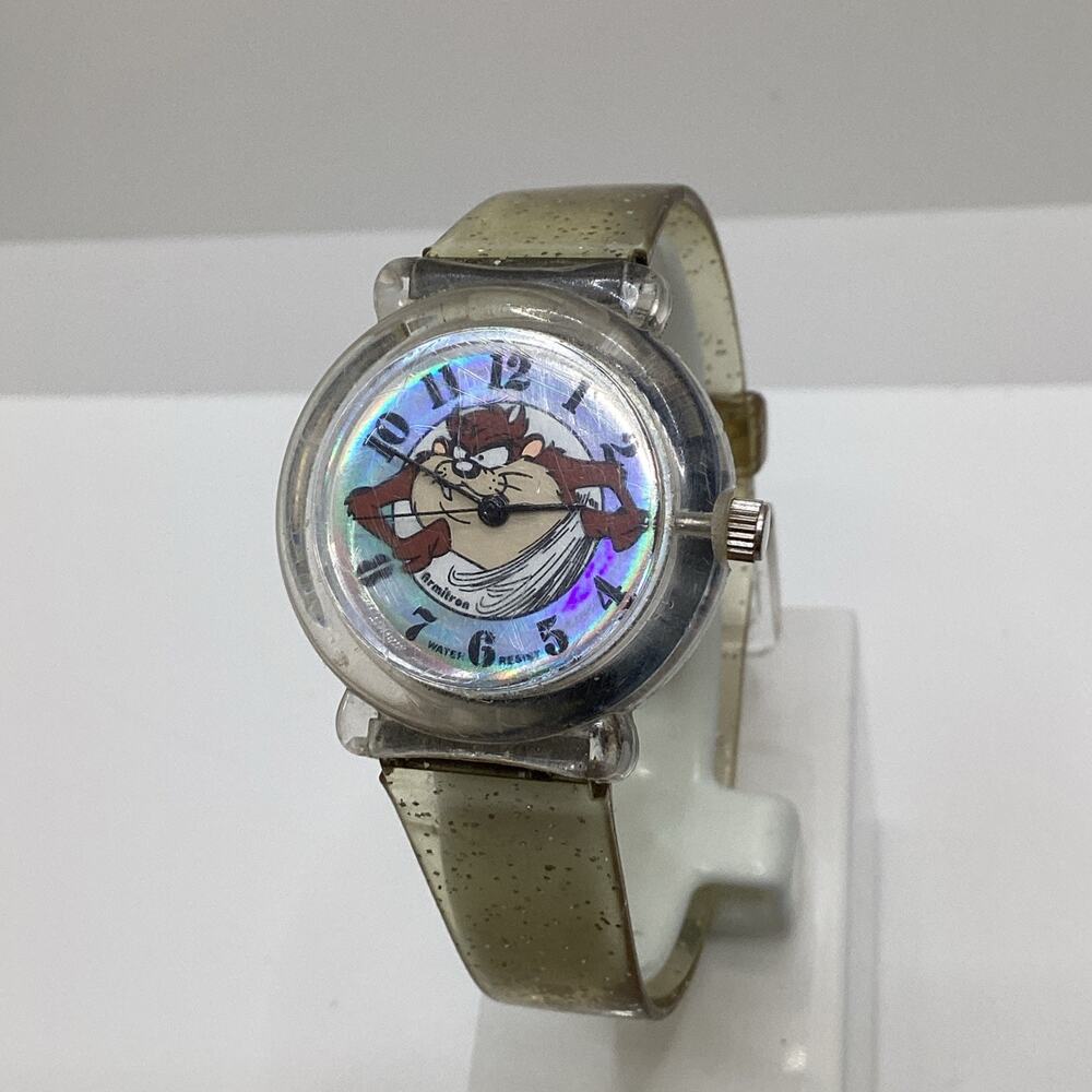 VINTAGE 1997 WARNER BROTHERS TASMANIAN DEVIL WRIST WATCH Works New Battery - Picture 2 of 7